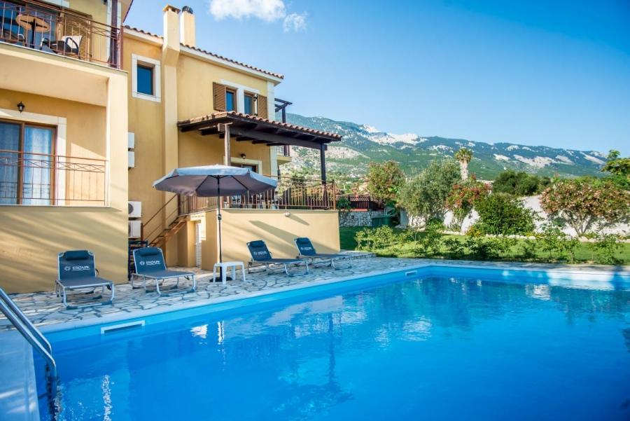 Villa Irida Afrato Bagian luar foto